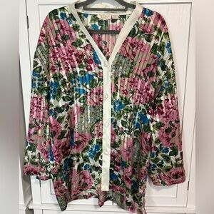 Victoria’s Secret Vintage Floral Sheer Sleep Shirt Large Cottagecore Coquette